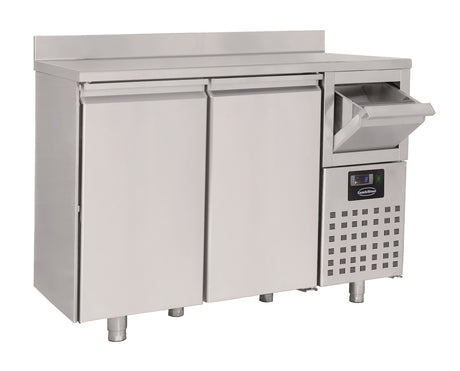 Combisteel 600 Refrigerated Counter 2 Doors  With Disposal Drawer For Coffee - 7489.5260 Refrigerated Counters - Double Door Combisteel   