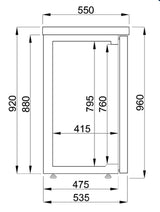 Combisteel Barcooler Black 4 Doors - 7489.5280 Four Door Bottle Coolers Combisteel   