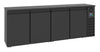 Combisteel Barcooler Black 4 Doors - 7489.5280 Four Door Bottle Coolers Combisteel   