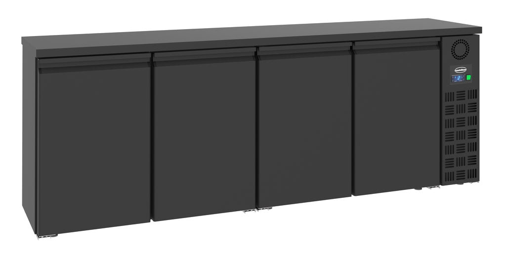 Combisteel Barcooler Black 4 Doors - 7489.5280 Four Door Bottle Coolers Combisteel   