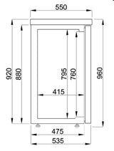 Combisteel Triple Door Back Bar Bottle Cooler Hinged Doors - 7489.5290 Triple Door Bottle Coolers Combisteel   