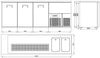 Combisteel Beer Counter 3 Doors 2R - 7489.5340 Bottle Cooler Beer Tap Counters Combisteel   