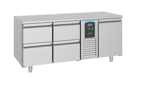 Combisteel 700 Refrigerated Counter 1 Door And 4 Drawers Monoblock - 7489.5365 Counter Fridges With Drawers Combisteel   
