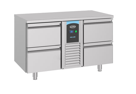 Combisteel 700 Refrigerated Counter 4 Drawers Monoblock - 7489.5375 Counter Fridges With Drawers Combisteel   