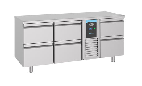 Combisteel 700 Refrigerated Counter 6 Drawers Monoblock - 7489.5380 Counter Fridges With Drawers Combisteel   