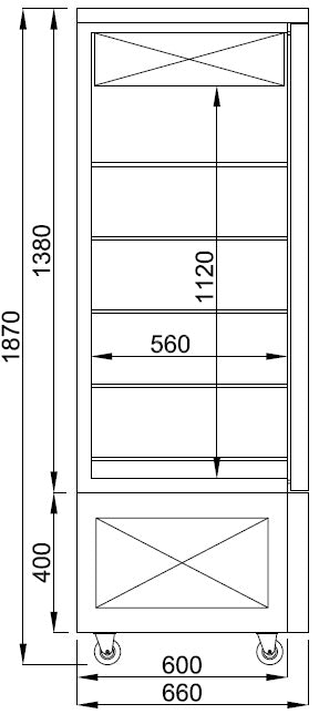 Combisteel Refrigerated Dessert Show Display For Chocolate - 7489.5395 Refrigerated Floor Standing Display Combisteel   