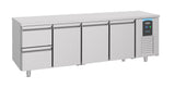 Combisteel 700 Refrigerated Counter 3 Doors 2 Drawers - 7489.5525 Counter Fridges With Drawers Combisteel   