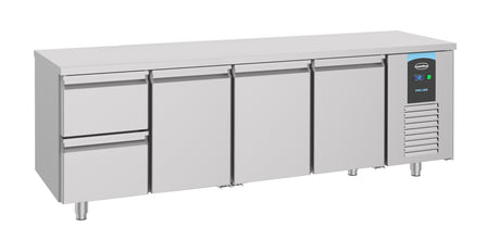Combisteel 700 Refrigerated Counter 3 Doors 2 Drawers - 7489.5525 Counter Fridges With Drawers Combisteel   