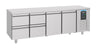 Combisteel 700 Refrigerated Counter 2 Doors 4 Drawers - 7489.5535 Counter Fridges With Drawers Combisteel   