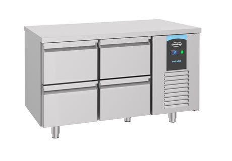 Combisteel 700 Refrigerated Counter 4 Drawers - 7489.5540 Counter Fridges With Drawers Combisteel   
