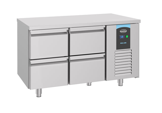 Combisteel 700 Refrigerated Counter 4 Drawers - 7489.5540 Counter Fridges With Drawers Combisteel   