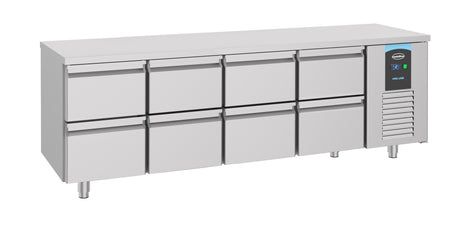 Combisteel 700 Refrigerated Counter 8 Drawers - 7489.5550 Counter Fridges With Drawers Combisteel   