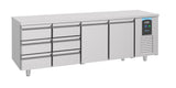 Combisteel 700 Refrigerated Counter 2 Doors 6 Drawers - 7489.5570 Counter Fridges With Drawers Combisteel   