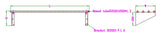 Combisteel Stainless Steel Tube  Shelf 900 - 7490.0114 Stainless Steel Wall Shelves Combisteel   