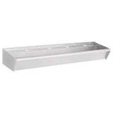 Commercial Stainless Steel 4 Tap Wash Trough Sink 1800mm Wall Mounted | 7490.0350