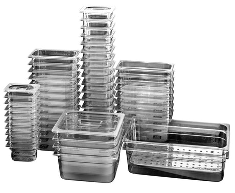 Combisteel GN Container Polycarbonate 1/2GN-100mm - 7493.0180 GN Gastronorm Pans Combisteel   
