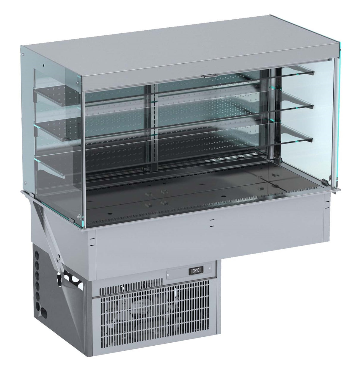 Combisteel Drop-In Cubic Refrigerated Display Wall Model - Roll-Up 4/1 - 7495.0170 Combisteel Accessories & Spare Parts Combisteel   
