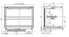 Combisteel Drop-In Cubic Heated Ceramic Display - Black 4/1 - 7495.0335 Combisteel Accessories & Spare Parts Combisteel   