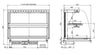 Combisteel Drop-In Curved Heated Ceramic Display - White 4/1 - 7495.0410 Combisteel Accessories & Spare Parts Combisteel   
