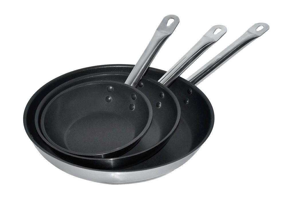 Combisteel Frypan Stainless Steel + Non-Stick Coating Diameter28 3,1L - 7501.0110 Frying Pans Combisteel   