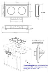 Combisteel Drop-In Induction Stove 2 Hobs - 7505.0020 Combisteel Accessories & Spare Parts Combisteel   