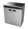 Combisteel Double Door Hot Cupboard / Plate Warmer 120 Plate | 7518.0010 Hot Cupboards Combisteel