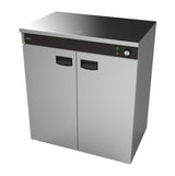 Combisteel Double Door Hot Cupboard / Plate Warmer 120 Plate | 7518.0010 Hot Cupboards Combisteel