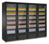 Combisteel Refrigerator 4 Glass Doors Black Ceb-2000R Bl *Transport On Request* | 7526.0115 Upright Glass Door Fridges Combisteel
