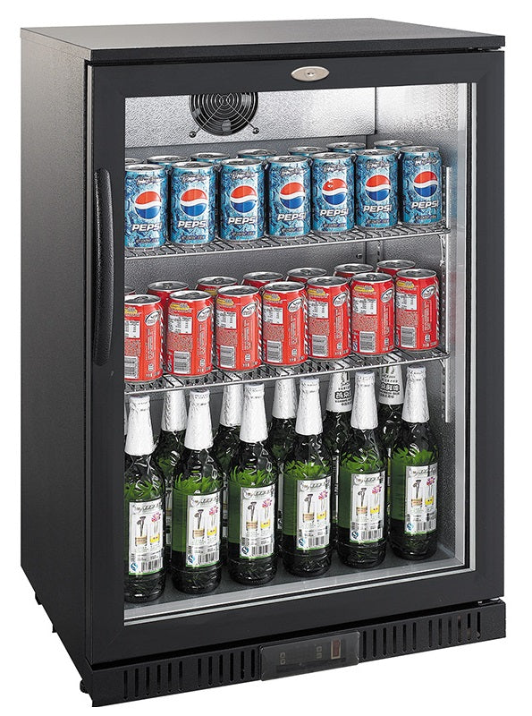 Combisteel Backbar Cooler Black 1 Door - 7527.0030 Single Door Bottle Coolers Combisteel   