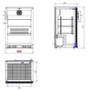Combisteel Backbar Cooler Black 1 Door - 7527.0030 Single Door Bottle Coolers Combisteel   