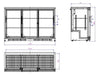 Combisteel Backbar Cooler Black 3 Sliding Doors - 7527.0050 Triple Door Bottle Coolers Combisteel   