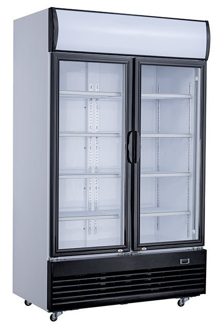 Combisteel Refrigerator 2 Glass Doors 1000L - 7527.0105 Upright Glass Door Fridges Combisteel   