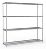 Combisteel Shelf Units 4 Levels 1800 Flat Packed - 7530.0020 Chrome Wire Shelving and Racking Combisteel   