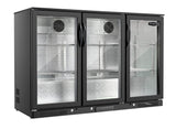 Sterling Pro SP3BC-BH Black Triple Door Hinged Bottle Cooler 300 Ltrs / 274 Bottles Triple Door Bottle Coolers Sterling Pro