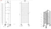Combisteel Clearing Trolleys 1/1GN 18X - 7819.0012 GN Trolley Combisteel   