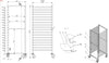Combisteel Clearing Trolleys 2/1GN 18X - 7819.0026 GN Trolley Combisteel   