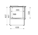 Combisteel Refrigerated Saladette 2 Doors - 7950.0105 Saladette Counters Combisteel   