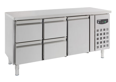 Combisteel 700 Refrigerated Counter 1 Door And 4 Drawers - 7950.0215 Counter Fridges With Drawers Combisteel   