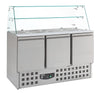 Combisteel Refrigerated Saladettes With Glas 3 Doors - 7950.0405 Saladette Counters Combisteel   