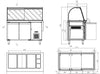 Combisteel 700 Refrigerated Counter With Glass Cover 2 Doors  3X 1/1 + 3X 1/6GN Container - 7950.0422 Refrigerated Counters - Double Door Combisteel   