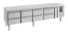 Combisteel Refrigerated Counter 650 Low Height 8 Drawers | 7950.0455 Counter Fridges With Drawers Combisteel