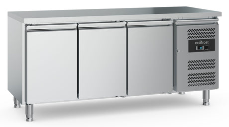 Combisteel 3 Triple Door Stainless Steel Counter Fridge 417Ltr - 7950.5040 Refrigerated Counters - Triple Door Combisteel   