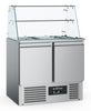 Combisteel Ecofrost Refrigerated Saladette With Glass Cover 2 Doors | 7950.5105 Saladette Counters Combisteel