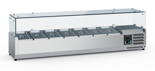 Combisteel Ecofrost Refrigerated Counter Top 1/3 GN x 7 | 7950.5129 VRX Topping Units Combisteel