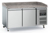 Combisteel Ecofrost Pizza Counter 2 Doors With Wheels | 7950.5135 Pizza Prep Counters - 2 Door Combisteel