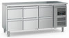 Combisteel Ecofrost 700 Refrigerated Counter 6 Drawers With Adjustable Feet | 7950.5185 Counter Fridges With Drawers Combisteel