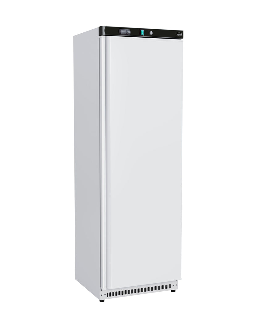 Combisteel 357L Compact Upright Commercial Fridge – Digital Temperature Display, Lockable Door, +2°C to +8°C White | 7950.5315