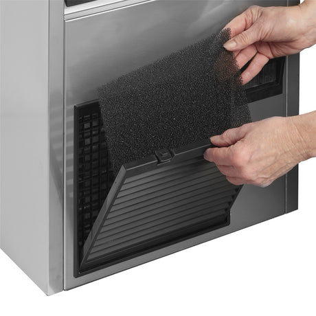 Tefcold Ice Maker Stainless Steel 37kg/24hr Output 16kg Storage - TC37 Ice Machines Tefcold