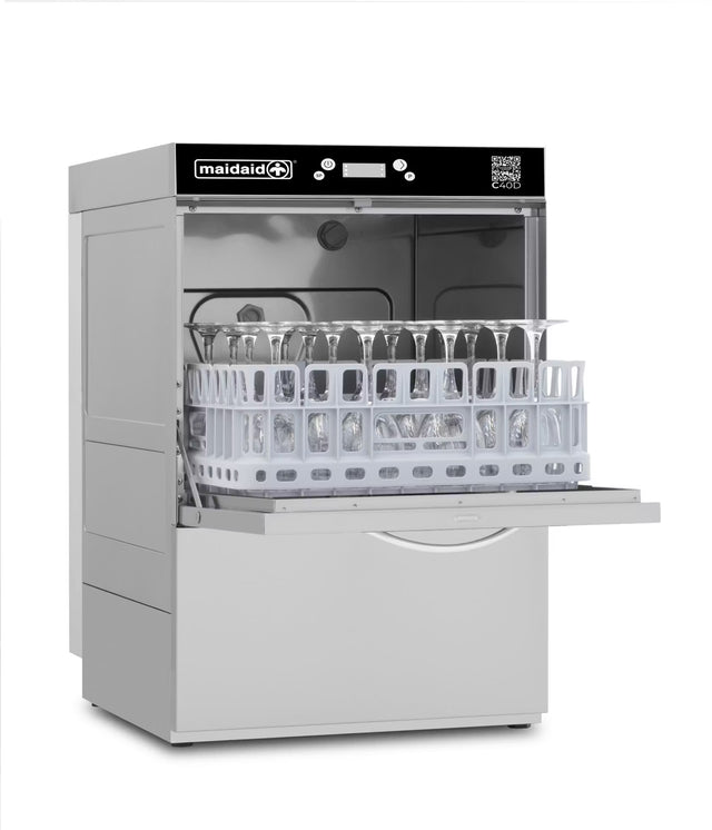 Maidaid Undercounter Glasswasher with Drain Pump | C40D Glasswashers Maidaid Halcyon