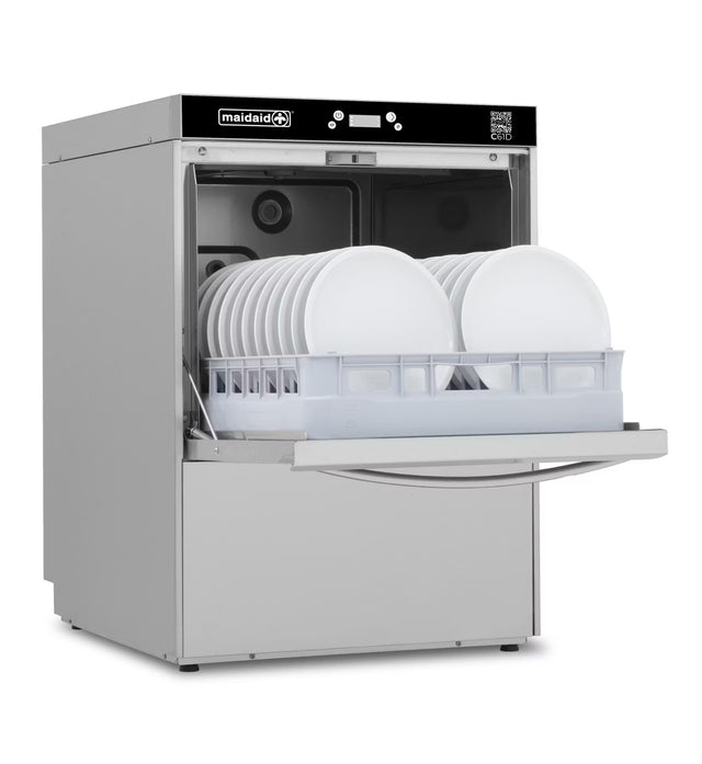 Maidaid 500X600mm Commercial Undercounter Dishwasher with Fitted Drain Pump | C61D Dishwashers Maidaid Halcyon